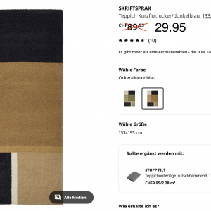 IKEA SKRIFTSPRÅK Rug - 67% OFF